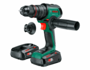 Bosch Powertools Akumulátorová příklepová vrtačka/šroubovák AdvancedImpact 18V-80 QuickSnap (zeleno-černá, 2x Li-ion baterie 2,5 Ah, pouzdro, POWER FOR ALL ALLIANCE)