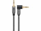 goobay Plus Audio propojovací kabel AUX 3,5mm stereo, 90°