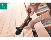 UKONČENO - Wolfcraft START-SET TERASA - skryté spoje: vrt.a šroub.pomůcka, 50 spojek, 300 šroubů, držák bitů + Tx20 6971000