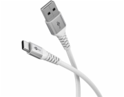 textilní kabel goobay Supersoft USB 2.0, zástrčka USB-A > zástrčka USB-C