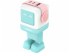 UGREEN Uno RG 65W 3-Port GaN Fast Charger pink blue