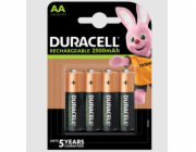 Duracell dobíjecí AA / R6 2500mAh 4ks.