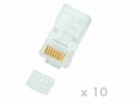 DATACOM Konektor RJ45 UTP 8p8c Cat6 lanko 10ks