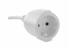 REV Schutzkontaktverlängerungs- Kabel 3m mit USB,weiß 001...