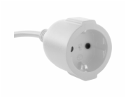 REV Schutzkontaktverlängerungs- Kabel 3m mit USB,weiß 0016700114