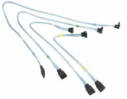 Supermicro 4 x Round SATA kabel 0,56 m Černá, Modrá, Bílá