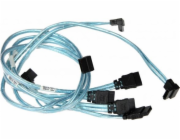Supermicro 4 x Round SATA kabel 0,56 m Černá, Modrá, Bílá