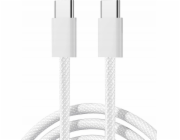 Joyroom S-A45 kabel USB-C na USB-C, 60 W, opletený, 1 m (bílý)