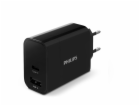 Philips High Power Dual Charger 30W 1 USB-A + USB C