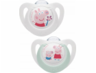Dudlík NUK Star Peppa Pig 18+m 2 ks Vel.18+ m