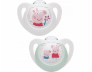 Dudlík NUK Star Peppa Pig 18+m 2 ks Vel.18+ m