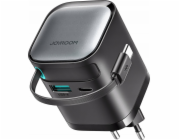 Power charger with retractable cable 65W Joyroom TCL02 GaN