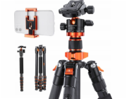 Tripod K&F Concept D255C4+BH-28L + Quick Release Plate kits