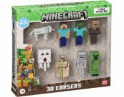 MINECRAFT 3D ERASERS - 8 PACK DELUXE BOX VER.A