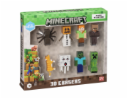 MINECRAFT 3D ERASERS - 8 PACK DELUXE BOX VER.B