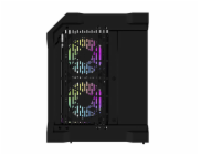 Počítačová skříň Darflash FT350 + 5 ventilátorů aRGB (černá)