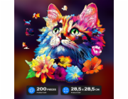 EscapeWelt Dřevěné puzzle Kočka 200 dílků