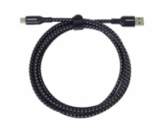Kabel USB-C - USB 3.0 A (USB 3.2 gen.1, 3A, 5Gbit/s) bavlněný oplet a hliníkové konektory 1m