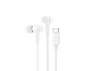 Belkin SoundForm Sluchátka s mikrofonem Kabel Do ucha Hudba / volný čas USB typu C Bílá
