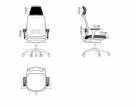 Ergonomická kancelářská židle SPECTRUM černá