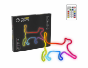 MANTA RGB CAT, LED Neon plexi dekorácia