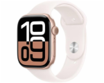 Apple Watch Series 10 GPS 46mm Rose Gold Aluminium Case with Light Blush Sport Band - M/L
