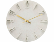 Hama Wanduhr Korfu beige    30cm 3D Ziffern                185880
