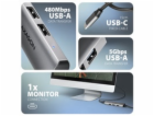AXAGON HMC-H3A, USB 5Gbps hub, 3x USB-A, HDMI 4k/30Hz, ka...