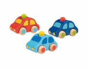 Goki Dřevěné autíčko s houkačkou 1 ks
