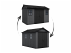 Zahradní domek Keter Newton Plus wide 11x7,5 šedý, s podl...