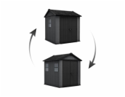 Zahradní domek Keter Newton Plus wide 7x7,5 šedý, s podlahou
