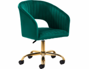 Activeshop 4Rico otočná židle QS-OF212G sametově zelená
