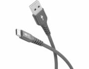Textilní kabel goobay Supersoft USB 2.0, zástrčka USB-A > zástrčka USB-C