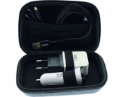 2GO Reise-Set vše v jednom 3-tlg. USB kabel + Ladegerät
