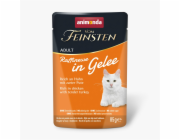 ANIMONDA Vom Feinsten Adult Raffinesse v želé bohaté na Kuře s Krůtou - mokré krmivo pro kočky - 85g