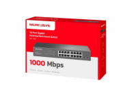 Switch TP-Link Mercusys MS116GS 16x GLAN, rack