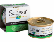 SCHESIR Tuna with chicken in jelly - mokré krmivo pro kočky - 85g