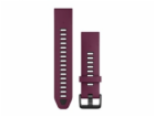Řemínky QuickFit® 20 Watch Bands, Merlot/Graphite Silicone