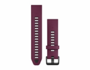 Řemínky QuickFit® 20 Watch Bands, Merlot/Graphite Silicone