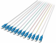 DIGITUS colored pigtails, SC OS2 09/125 µ, Simplex, 12pcs/set