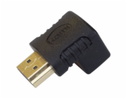 PremiumCord Adapter HDMI M/F zahnutý do pravého úhlu 90° - opačný