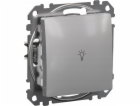 Tlačítko Schneider Electric Sedna Design Light stříbrné h...
