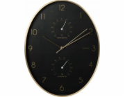 Nástěnné hodiny se zlatým rámem 35 x 27 cm KO-837362260