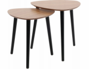 Home Styling Collection Sada konferenčních stolků se třemi nohami z borovicového dřeva, 2 kusy