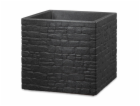 Hrnec Scheurich Stony Black, plast, O 29 cm