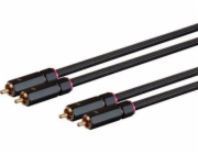 Monoprice MONOPRICE Kabel řady Onix - Samec RCA x2 - 0,9m
