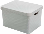 CURVER Úložný box Šedá s tečkami L