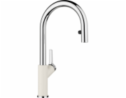 Blanco kuchyňská baterie CARENA-S Vario Silgranit-Look delikátní bílá/chromová kuchyňská baterie