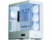 Zalman skříň P50 DS / Middle Tower / 4x120mm ARGB fan / 2x USB 3.0 / USB-C / panoramatická / bílá