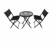 Domoletti, černá, 2 míst Sestava venkovního nábytku